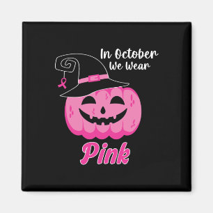 Oktober We Draag Roze Borstkanker Bewustzijn Kinde Magneet