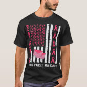 Oktober We Draag Roze Borstkanker Bewustzijn Posta T-shirt (Voorkant)