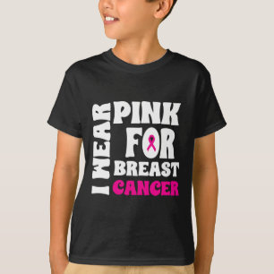 Oktober We Draag Roze Borstkanker Bewustzijn Vrouw T-shirt