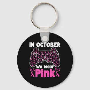 Oktober We Draag Roze Borstkanker Gaming Kinder Jo Sleutelhanger
