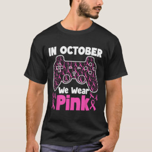 Oktober We Draag Roze Borstkanker Gaming Kinder Jo T-shirt