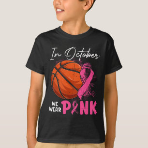 Oktober We Draag Roze Borstkankerbestrijder Bysket T-shirt
