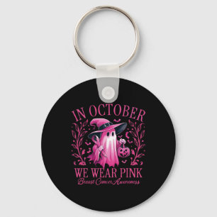 Oktober we Draag roze borstkankerbewustzijn Hallo Sleutelhanger