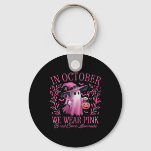 Oktober we Draag roze borstkankerbewustzijn Hallo Sleutelhanger