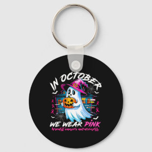 Oktober We Draag Roze met Ghost Borstkanker Award Sleutelhanger