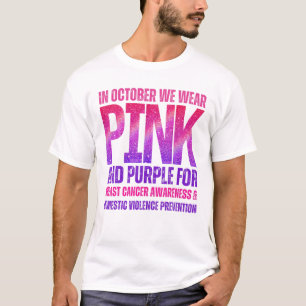 Oktober We Draag roze T-shirt