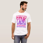 Oktober We Draag roze T-shirt (Voorkant volledig)