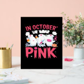 Oktober We Draag Roze Verpleegster Borstkanker Bew Acryl Bord (Huwelijk)
