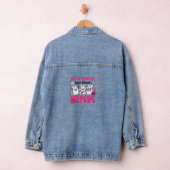 Oktober We Draag Roze Verpleegster Borstkanker Bew Denim Jacket (Hangar)