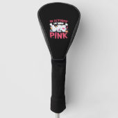Oktober We Draag Roze Verpleegster Borstkanker Bew Golfheadcover (Voorkant)