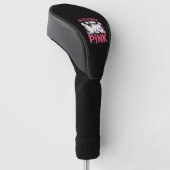 Oktober We Draag Roze Verpleegster Borstkanker Bew Golfheadcover (Schuin)