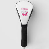 Oktober We Draag Roze Verpleegster Borstkanker Bew Golfheadcover (Voorkant)