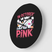 Oktober We Draag Roze Verpleegster Borstkanker Bew Grote Klok (Hoek)