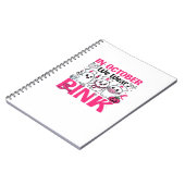 Oktober We Draag Roze Verpleegster Borstkanker Bew Notitieboek (Linkerzijde)