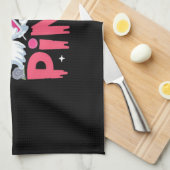 Oktober We Draag Roze Verpleegster Borstkanker Bew Theedoek (Quarter Fold)