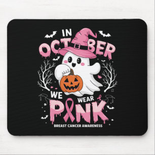 Oktober We dragen een roze shirt spook borstkanker Muismat