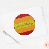 "Oktober Wedding" Elegant Sticker (Envelop)