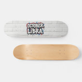 Oktober Weegschaal Graffiti Zodiac Skateboard (Horizontaal)