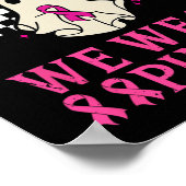 Oktober wij Draag roze borstkankermaand Poster (Hoek)