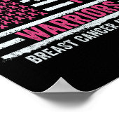 Oktober wij Draag roze borstkankermaand Poster (Hoek)