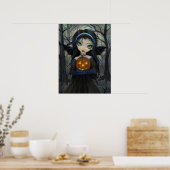 Oktober Woods Gothic Vampier Halloween Poster (Keuken)