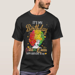 Oktoberdag voor de zwarte meisjes Wom T-shirt