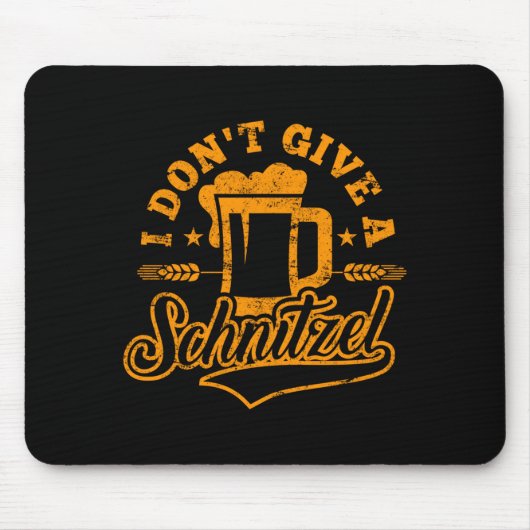 Oktoberfes I Don't Give A Schnitzel Beer Men Women Muismat (Voorkant)