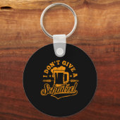Oktoberfes I Don't Give A Schnitzel Beer Men Women Sleutelhanger (Voorkant)