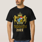 Oktoberfest 2022 Bavaria Crest T-shirt (Voorkant)