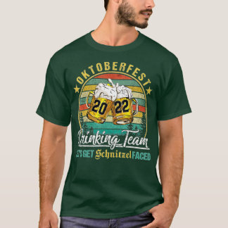 Oktoberfest 2022 Drink Team Laten we Schnitzel hal T-shirt