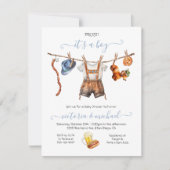 Oktoberfest Baby shower waslijn Kaart (Voorkant)