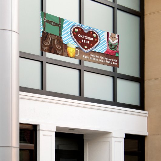 Oktoberfest Banner (Buitenkant Gebouw)