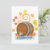 Oktoberfest barrel uitnodigingen
