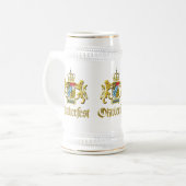 Oktoberfest Bavaria Crest Beer Stein Bierpul (Voorkant links)