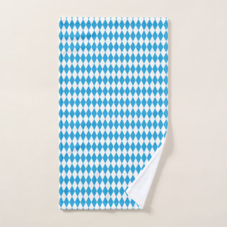 Oktoberfest Bavarian Blue en White Medium Pattern Handdoek