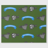 Oktoberfest Beer en Pretzel Cadeaupapier (Vlak)