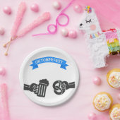 Oktoberfest Beer en Pretzel Papieren Bordje (Feest)