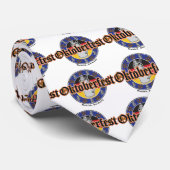 Oktoberfest Beer en Pretzels Stropdas (Opgerold)