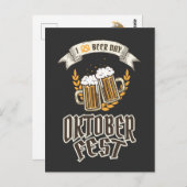Oktoberfest Beer Festival Briefkaart (Voorkant / Achterkant)
