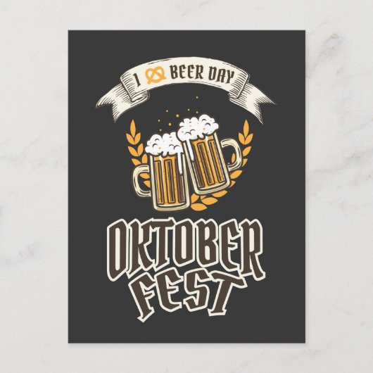 Oktoberfest Beer Festival Briefkaart (Voorkant)