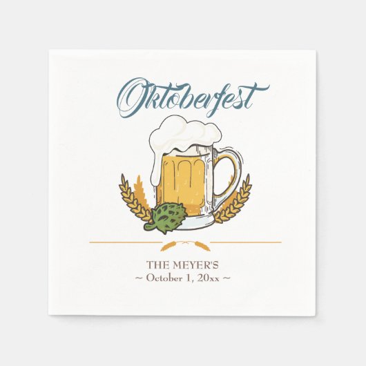 Oktoberfest Beer Festival Servet (Voorkant)