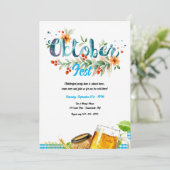 Oktoberfest Beer Kaart (Staand voorkant)