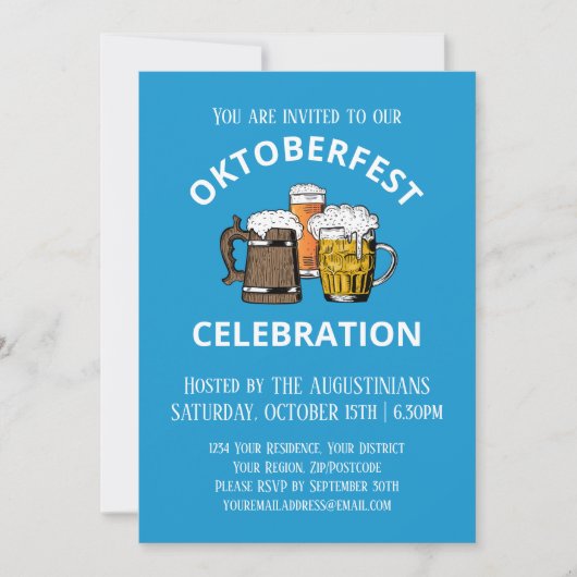 OKTOBERFEST Beer Kaart (Voorkant)