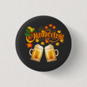 Oktoberfest Beer Ronde Button 3,2 Cm (Voorkant)