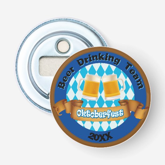 Oktoberfest Beer Team Bottle Opener (Voorkant)