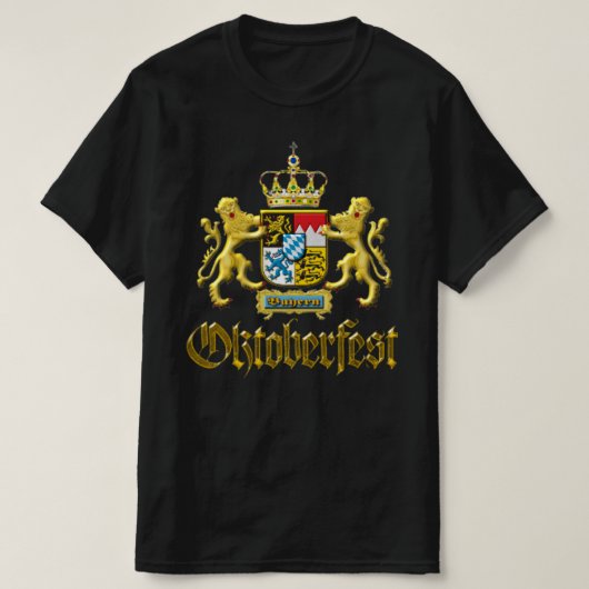 Oktoberfest Beieren Crest T-shirt (Design voorkant)