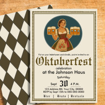 Oktoberfest Beierse Duitse Bierfeest Uitnodiging