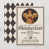 Oktoberfest Beierse Duitse Bierfeest Uitnodiging (Voorkant / Achterkant)