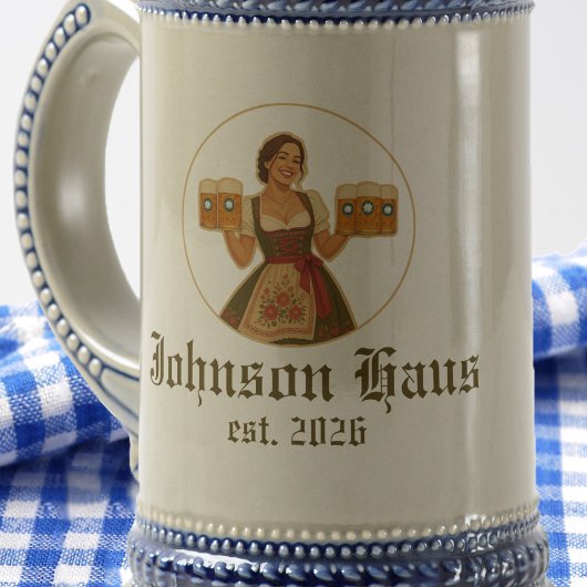 Oktoberfest Beierse Duitse Biermeid Bierpul