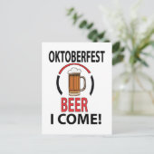 Oktoberfest Bier Drink Grappig Oktoberfest Briefkaart (Staand voorkant)